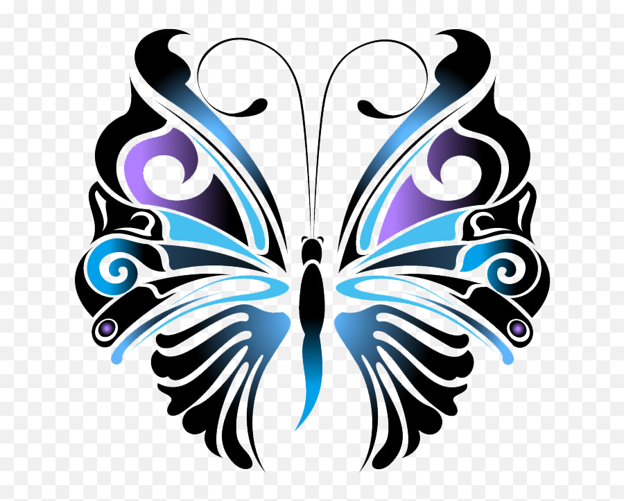Butterfly Tattoo Stencil Drawing - Fantasy Wizard Png Butterfly Stencil Art Designs,Butterfly Tattoo Png
