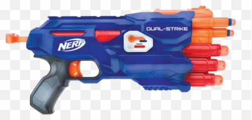 Nerf Guns Dual Strike Png Image With - Clipart Nerf Gun Transparent Background,Nerf Gun Png