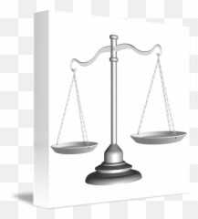 Silver Scale Of Justice By Laschon Robert Paul - Silver Scale Of Justice Png