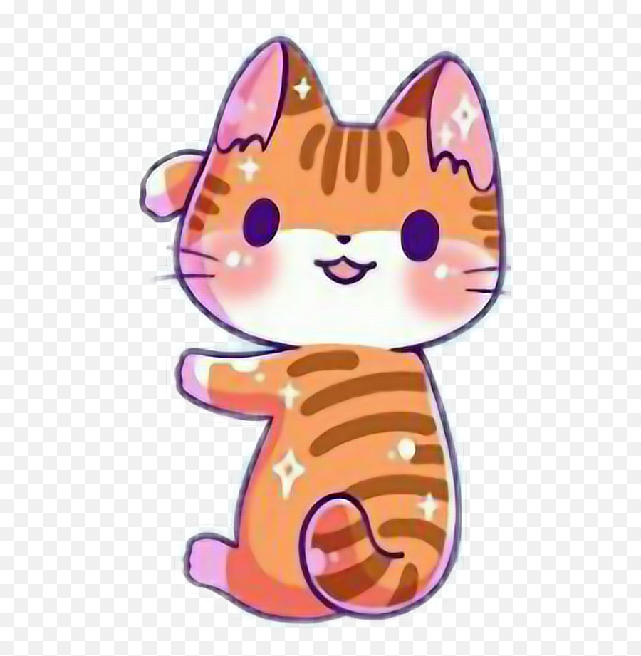 Kawaii Cute Cat Kitten Cats Catlove Report - Kawaii Cute Cat Easy Cute Cat Drawings Png,Cute Cat Png