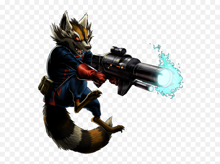 Guardians Of The Galaxy Rocket Raccoon Png Free Image All - Marvel Avengers Alliance Rocket,Raccoon Png