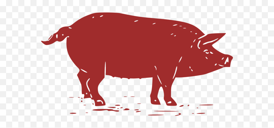 Black Iberian Pig Silhouette Pork Ham - Pork Png Free Silhouette,Pig Silhouette Png