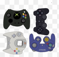 Xbox Playstation 2 Sega Dreamcast - Controller Vs Xbox 360 Controller Png,Ps2 Controller Png