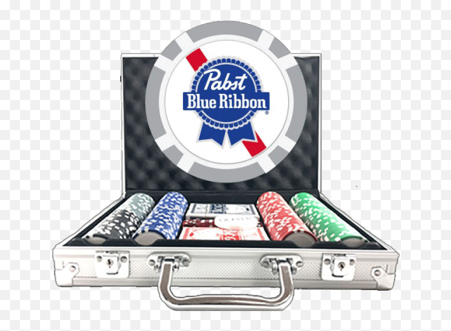 Premium Poker Chip Set - 8 Stripe Pabst Blue Ribbon Png,Poker Chips Png