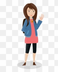 Teenage Girl Cartoon Png - Teen Girl Clipart,Teenager Png