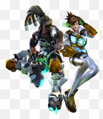 Overwatch Tracer Mercy Sombra Figurine - Cartoon Png,Overwatch Tracer Png