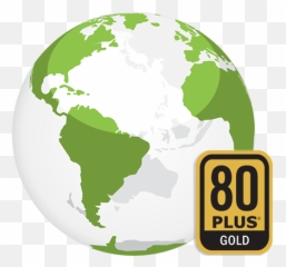 Download Hd Globe Vector Image Transparent Png - 80 Plus Gold