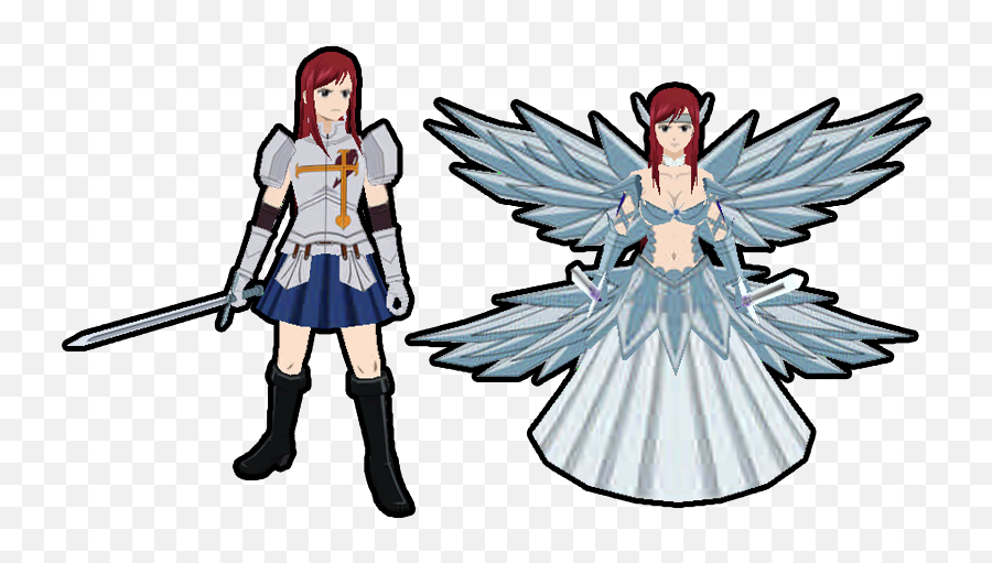 Erza Scarlet - Fairy Tail Skin Minecraft Png,Erza Scarlet Png