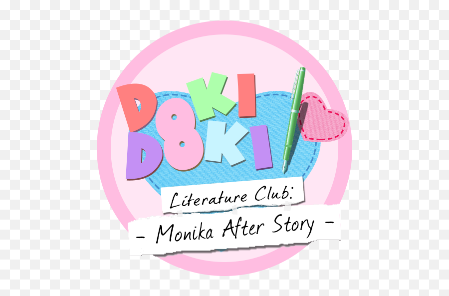 Monika After Story - Doki Doki Literature Club Font Png,Monika Png