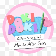 Monika After Story - Doki Doki Literature Club Font Png,Monika Png