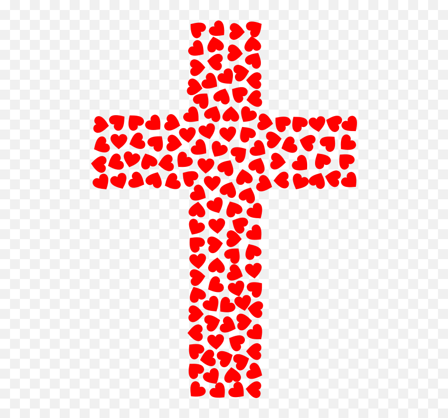 Download Free Png Hearts Cross - Dlpngcom Jesus Cross Clipart,Catholic Cross Png
