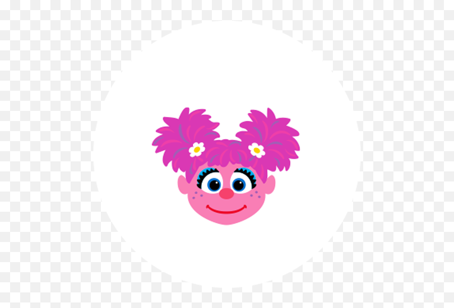 Download Hd Abby Sesame Street Png - Abby Cadabby Face Circle,Sesame Street Png