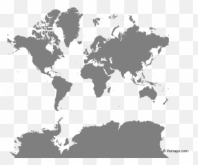 Map Of The World With Multicolor Countries - Mercator Aldabra Giant Tortoise Distribution Png,World Map Png