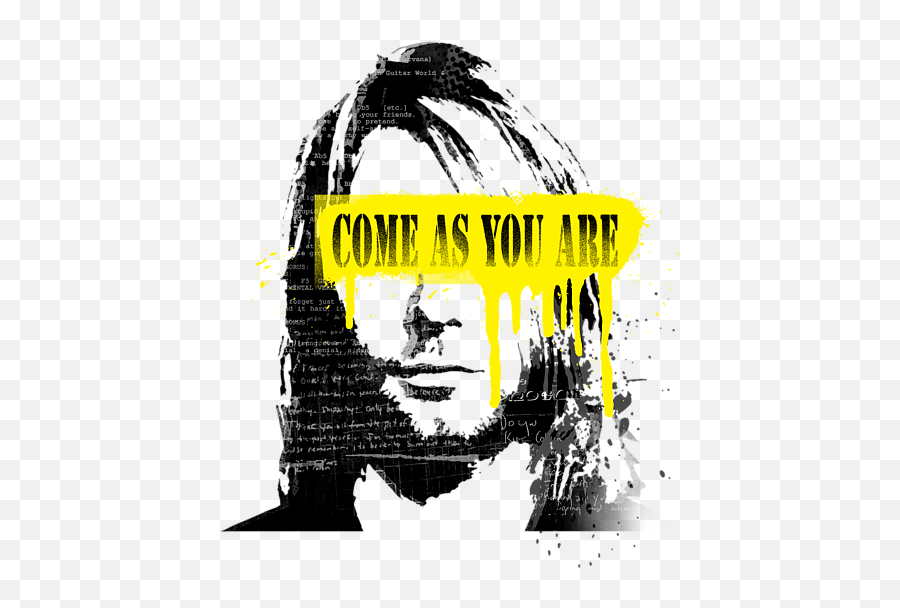 Download Hd Click And Drag To Re - Position The Image If Kurt Cobain Black And White Png,Nirvana Logo Png