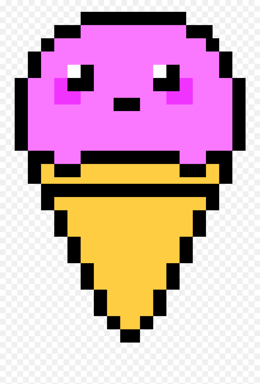 Download Ice Cream Pixel Art - Easy Cute Pixel Art Full Pixel Art Minecraft Easy Grid Png,Pixel Art Png
