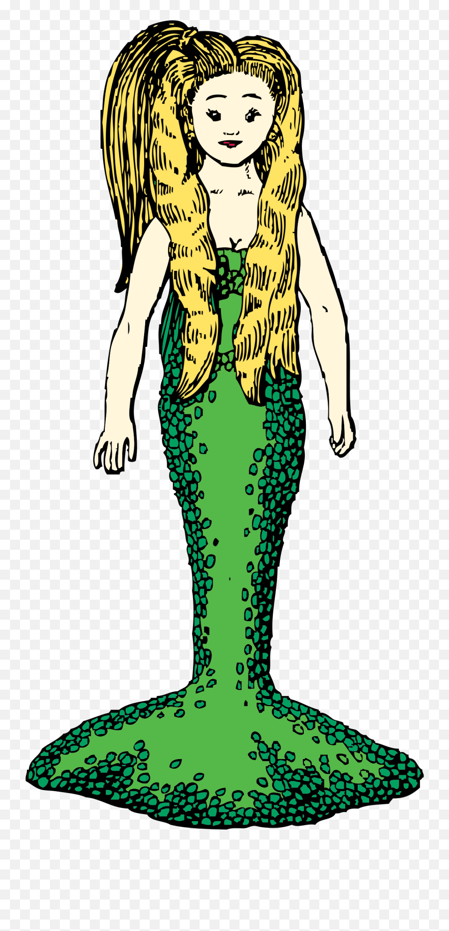 Download This Free Icons Png Design Of Mermaid With Blonde - Mermaids Blonde Hair Art,Free Mermaid Png