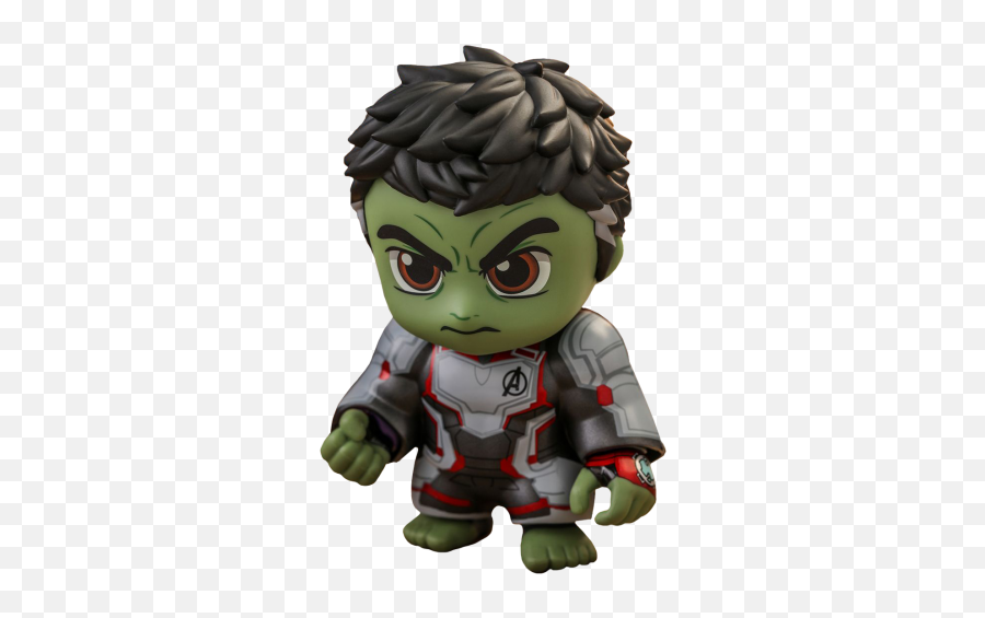 Avengers 4 Endgame - Hulk Team Suit Cosbaby 375 Inch Hot Toys Bobblehead Figure Hot Toy Avengers Team Suit Png,Thanos Head Png