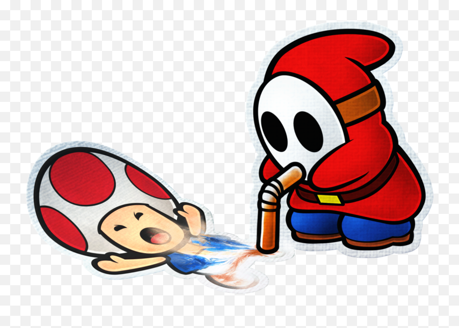 Slurp Guy - Toad Paper Mario Color Splash Png,Shy Guy Png