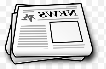 Clipart Of Newspaper Newspapers And - Horizontal png