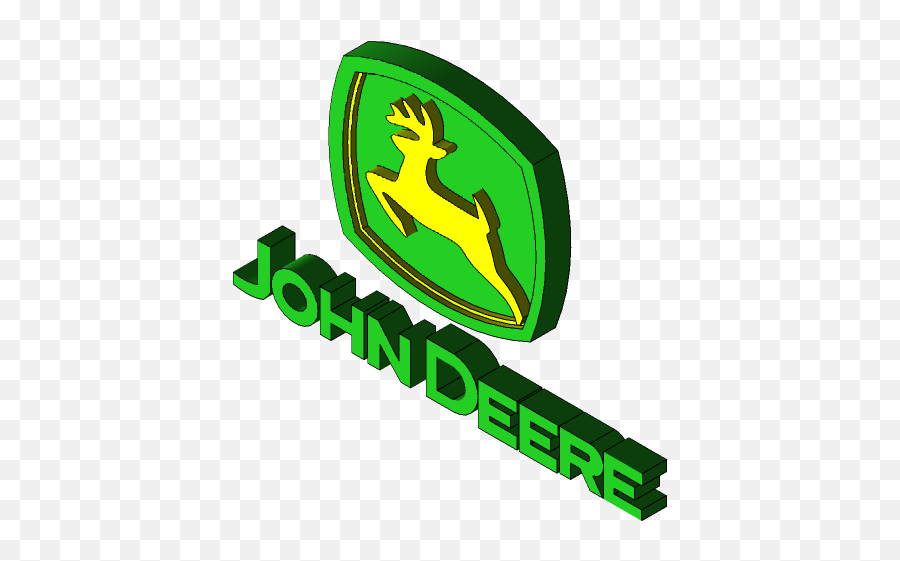 John Deere Logo - John Deere Logo 3d Png,John Deere Logo Png