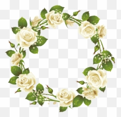 Rose Picture Frame Pink Clip Art - 987x950 Round Flower Png