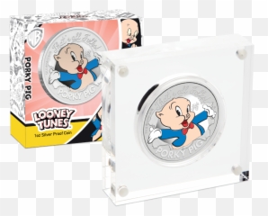 Silver Numis Looney Tunes Porky Pig - Looney Tunes Png,Porky Pig Png
