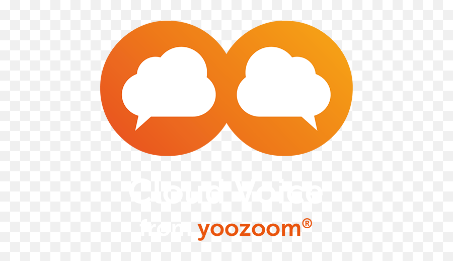 Yoozoom Cloud Voice Logo Reverse - Language Png,Google Voice Logo