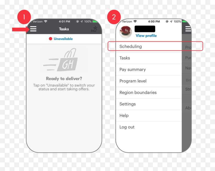 How Do I Sign Up For Blocks U2013 Grubhub Drivers - Grubhub Driver App Settings Png,Abc Blocks Png