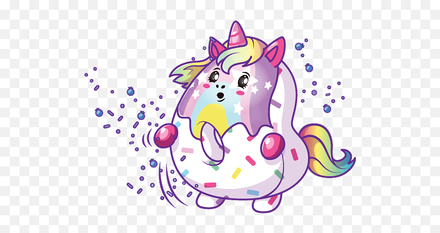 Pikmi Pop Rainbow Sprinkles The Unicorn - Pikmi Pops Rainbow Sprinkles Png,Sprinkles Transparent