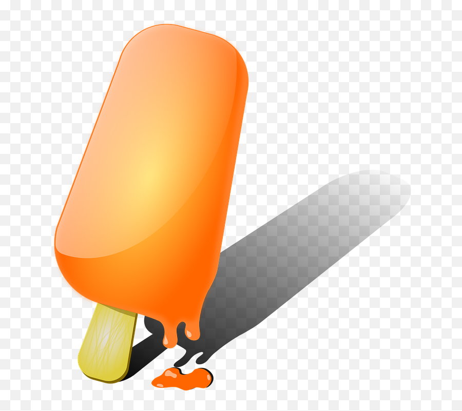 Popsicle Ice Cream Orange - Free Vector Graphic On Pixabay Melted Popsicle Clipart Png,Popsicles Png