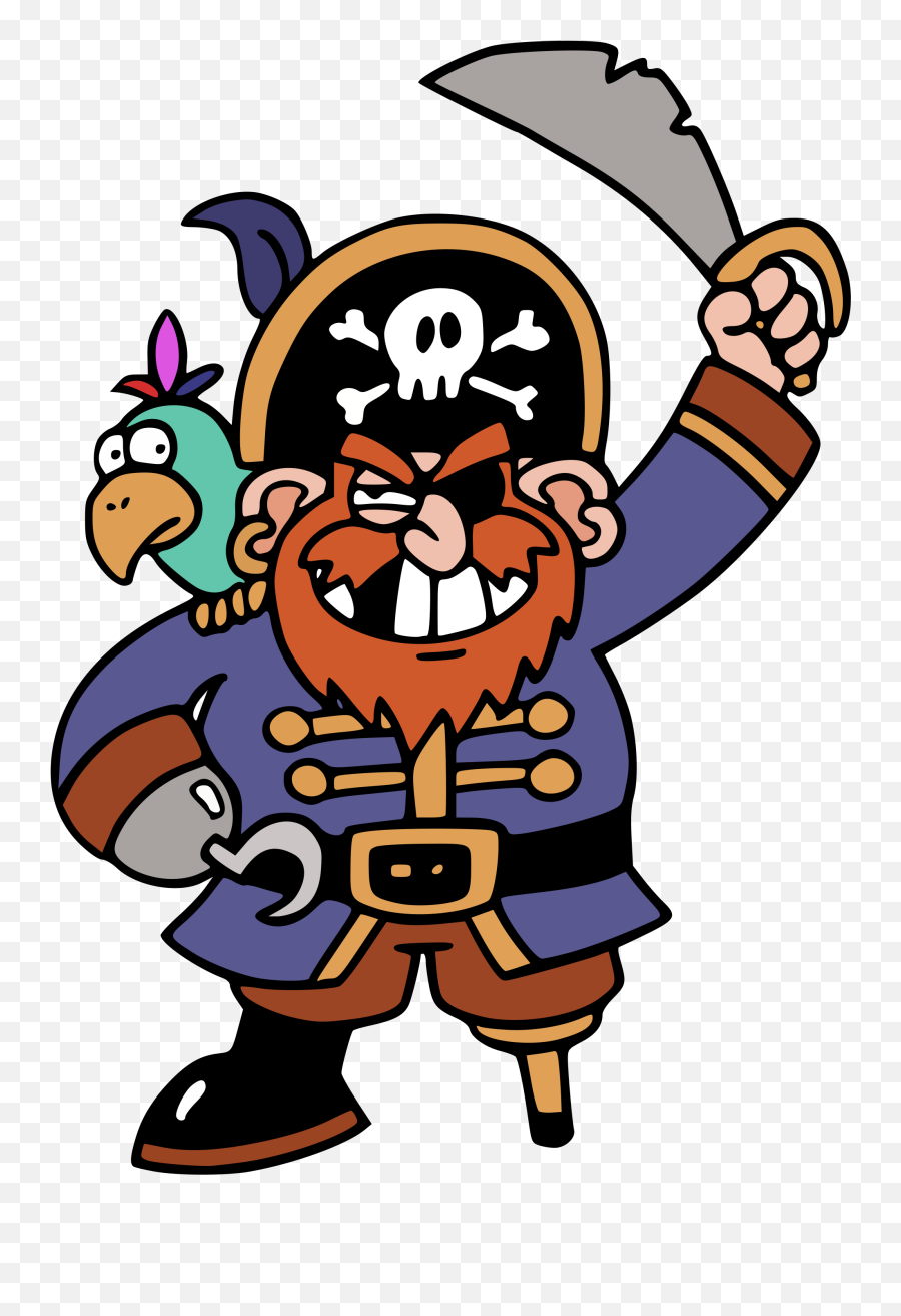Pirate Clipart Day Transparent - Cartoon Pirate Png,Pirate Hat Transparent Background