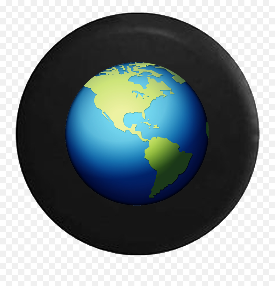 Spare Tire Cover Text Emoji Earth Globe - Vertical Png,Vista Globe Icon