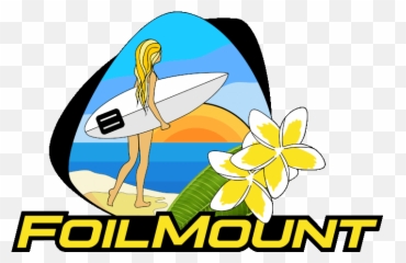 Foilmount Universal Hydrofoil Mounting - Surfboard png