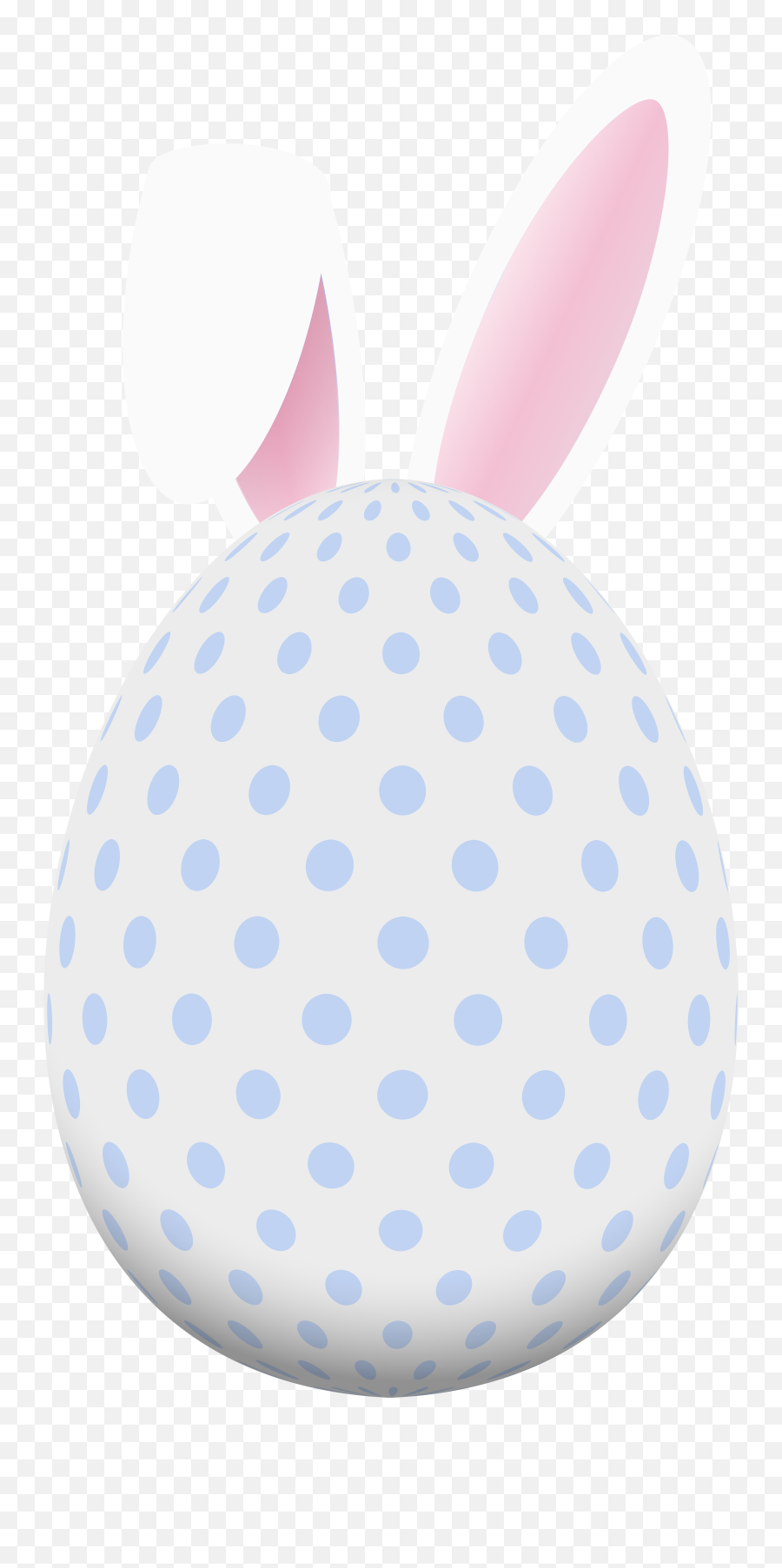 Easter Egg With Bunny Ears Clipart - Transparent Background Easter Bunny Clip Art Png,Bunny Ears Transparent