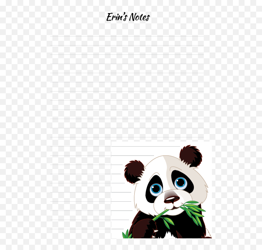Panda Perfection - Cute Panda Eating Bamboo Full Size Png Panda Bear In Bamboo Cartoon,Cute Panda Png