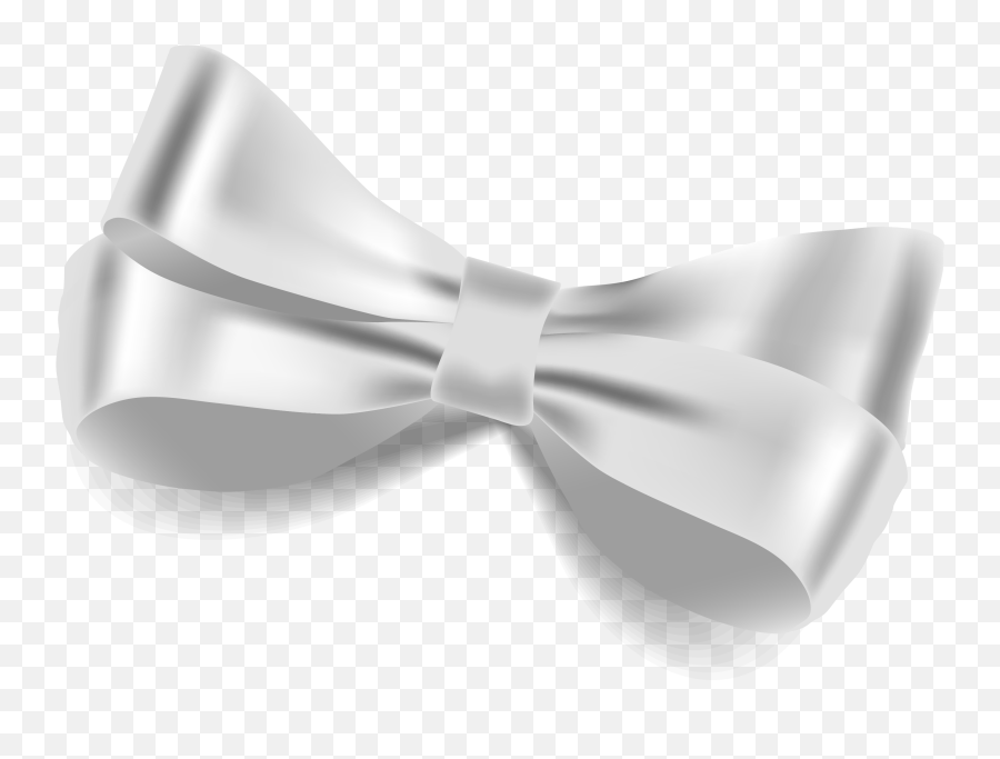 Bow Tie Butterfly White Ribbon - White Bow Tie Png,White Bow Png