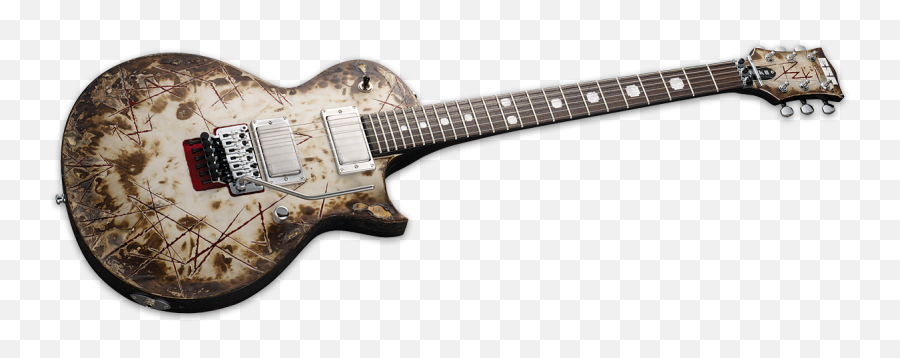 Distressed Electric Guitarquality Assuranceprotein - Burgercom Richard Kruspe Guitar Png,Vintage Icon Guitars
