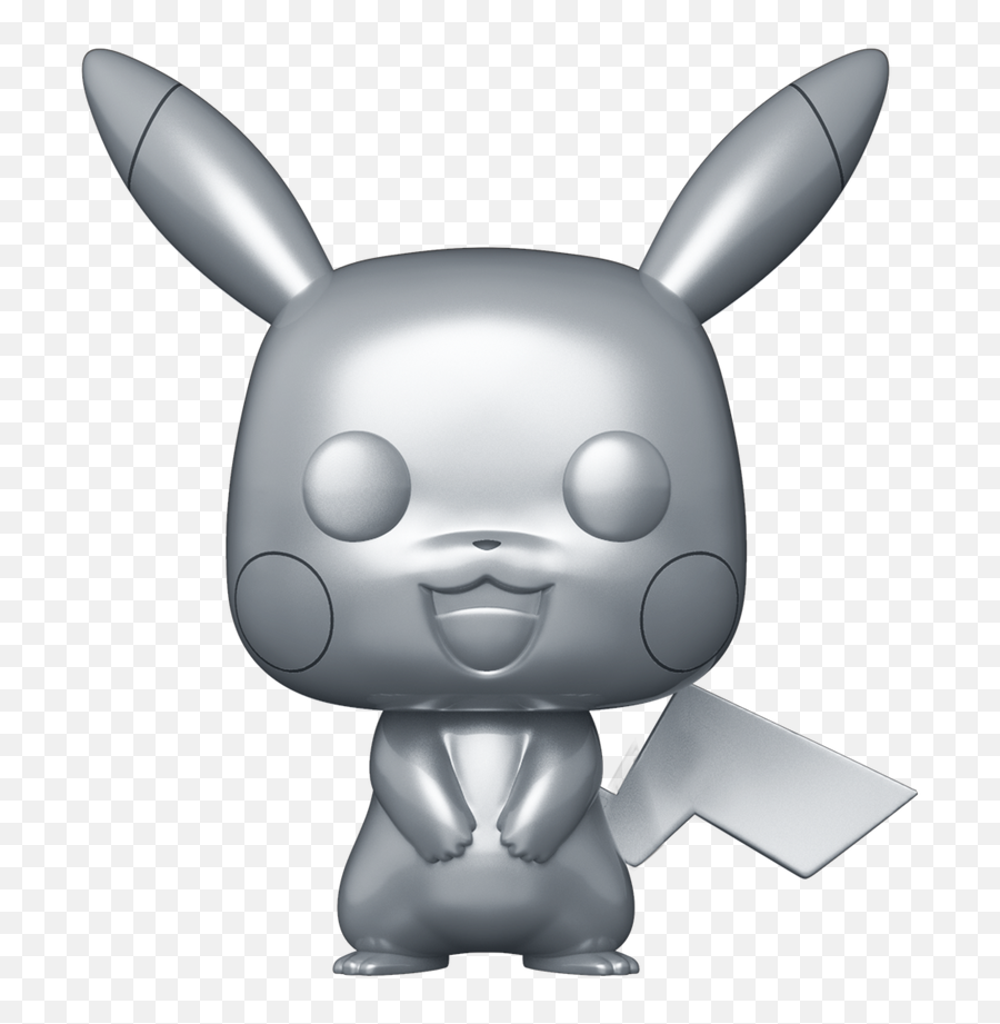 Funko Pop Games Pokemon - Pikachu Silver Metallic Metallic Pikachu Funko Pop Png,Pichu Icon