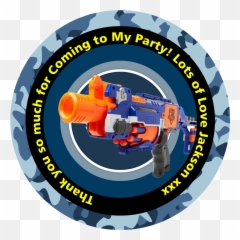 Business Office U0026 Industrial 48 X Personalised Nerf Gun - Circle Png,Nerf Logo