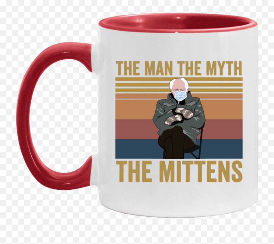 The Man Myth Mittens - Bernie Sanders Meme Accent Mug Magic Mug Png,Bernie Sanders Icon