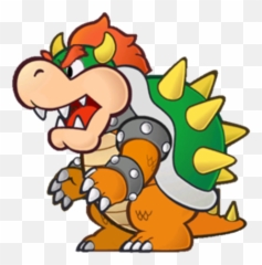 Paper Mario Color Splash Bowser - Paper Mario Color Splash Bowser Png,Bowser Png