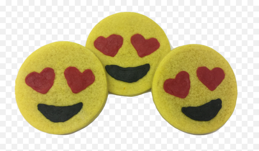Heart Eyes Emoji Sugar Cookies Png Transparent