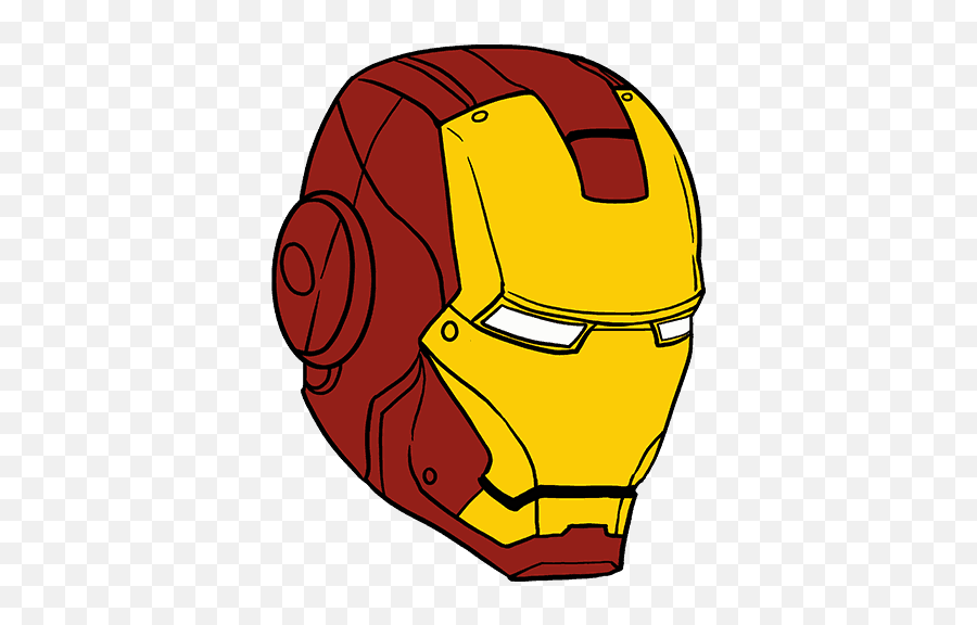 Mask Clipart Ironman Picture - Cartoon Iron Man Art Easy Png,Iron Man Helmet Png