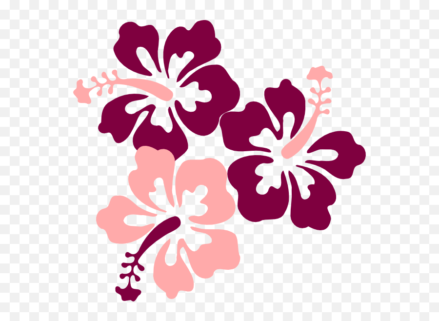Clip Art Hawaiian Flower - Hibiscus Clip Art Png,Hawaiian Flowers Png