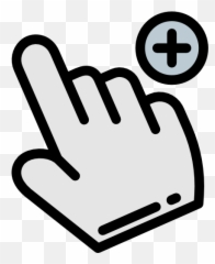 Hands And Gestures Pointer Ui Interface Computer - Puntero Icono png