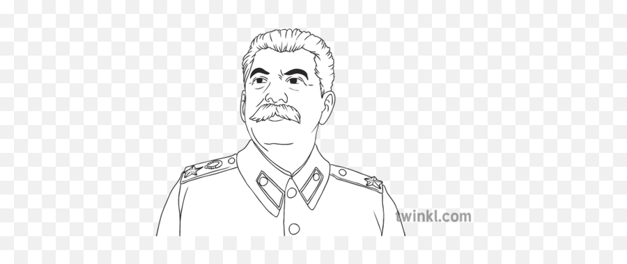 Stalin Portrait History Wwii Soviet Union Communism - Sketch Png,Stalin Png