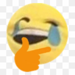 Download 64615748 - Thinking Face Distorted PNG Image with Emoji Messed Up