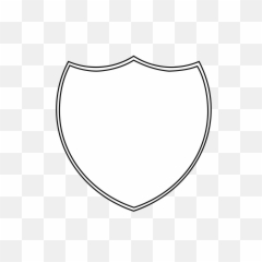 Free Blank Book Template Png Picture - Shield Outline