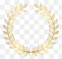 Laurel Wreath Transparent Background - Gold png