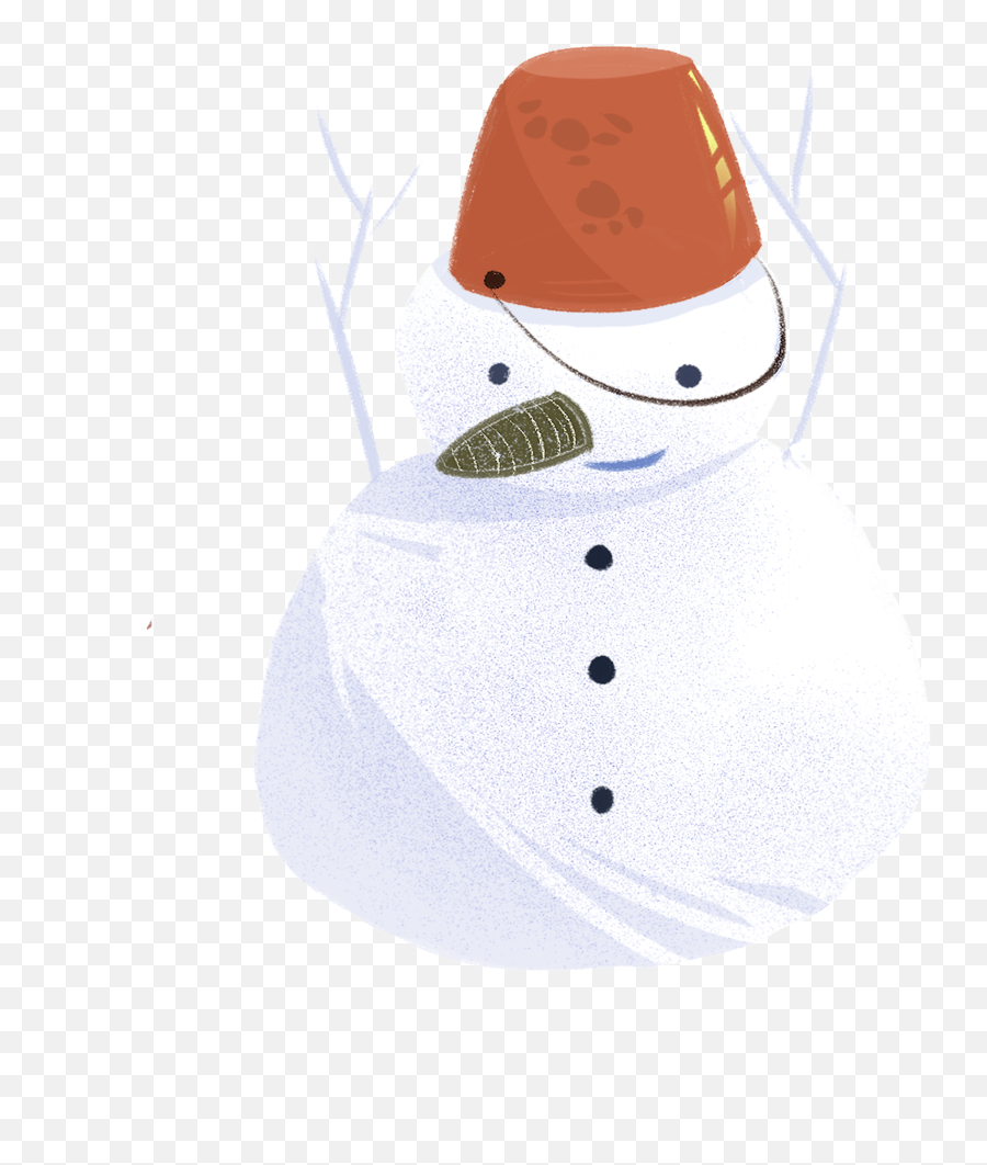 Download Hd Minimalistic Winter Hand Drawn Illustration Png - Snowman,Snowman Transparent Background